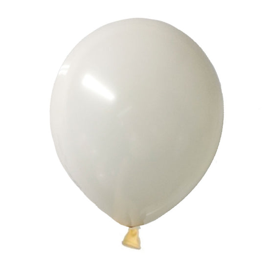 Cream Matt Latex Balloons can be filled will air or helium.