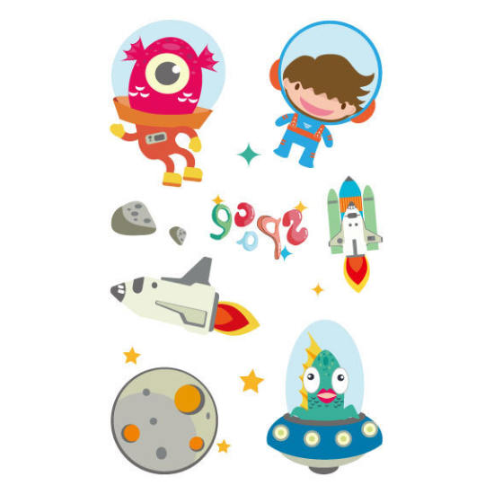 Load image into Gallery viewer, Cute Astronaut Space Tattoos
