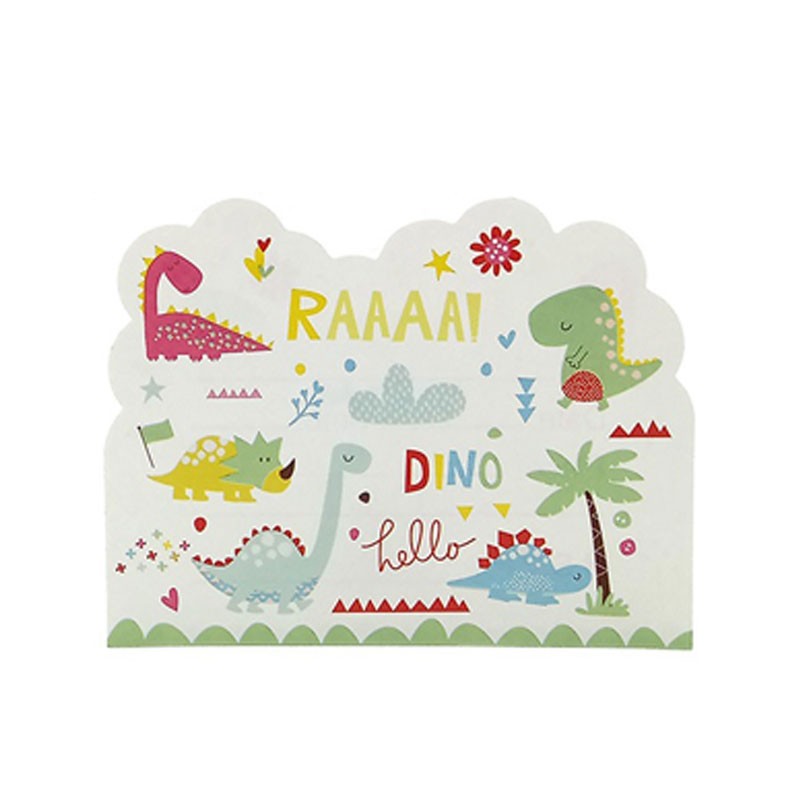 Invitation cards for Cute Dino themed birthday party