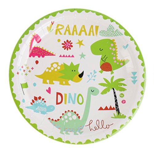 Plan a Dinosaur themed party and make your child's birthday a special and unforgettable one.    These party plates serves well to set your little princess' table and definitely make good serving plates for your birthday cake