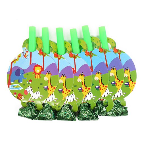 Animals Party Blowouts. 6pcs in a pack. Can be used as a party bag filling for your animals themed party.
