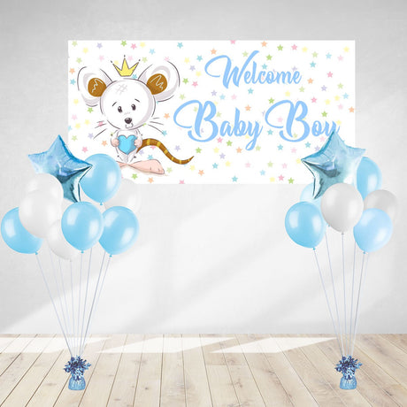 Baby New-born celebration are always one of the most important event for any young parent. have a great decoration for the baby shower party with a marvellous large poster banner for your baby.