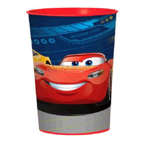 Disney Cars 3 Party Souvenir Cup is durable and reusable. Our boy uses it for rinsing his mouth after brushing teeth.