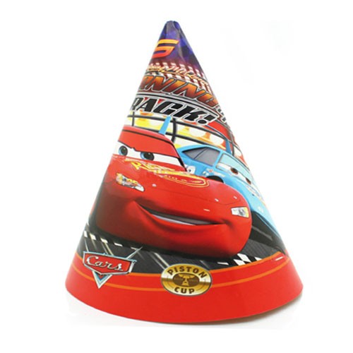 We had these cone hats for the little kids with Disney Cars theme on them. Look at the grins and excitement on their faces. Indeed a "Happy" birthday for Patrick.