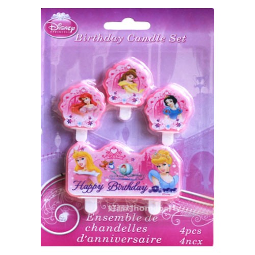 Lovely Disney Princesses Candles set, great kit to decorate your lovely royal birthday cake.