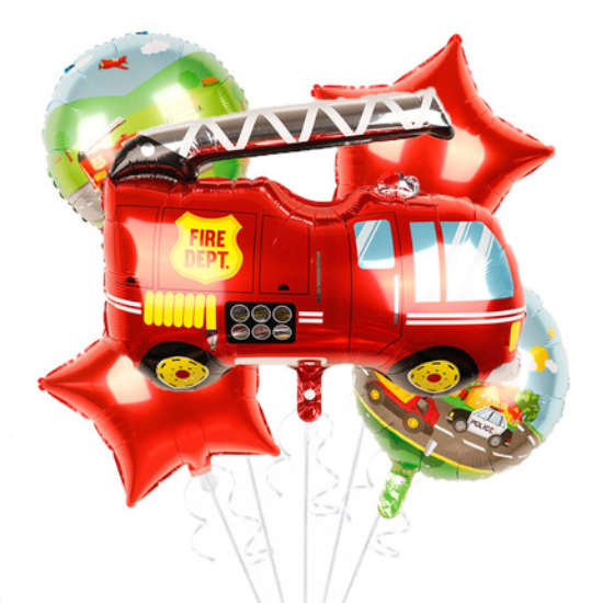 Fire Truck Balloon Bouquet