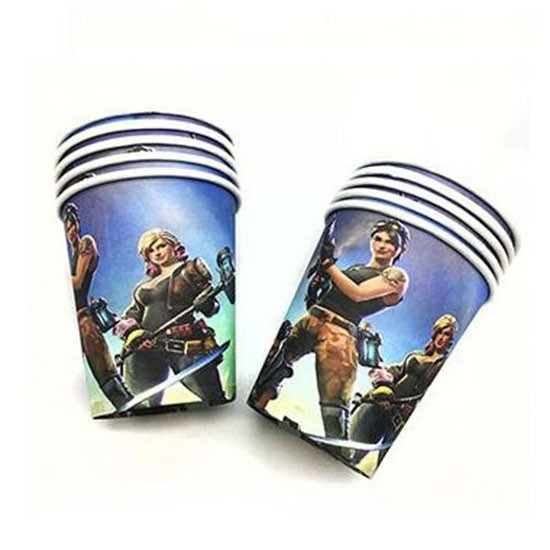 Fortnite Video Game Party Cups Party Supplies, Decoration, Birthday