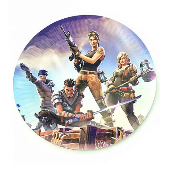 Party Plates in cool gaming Fortnite theme.