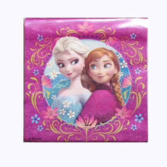 Load image into Gallery viewer, Frozen Royal Birthday Party with Elsa and Anna!  Package includes 16 lunch napkins to match your Frozen party theme.
