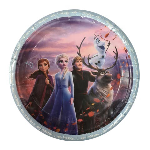 Load image into Gallery viewer, 7in Frozen Party Plates for the great party dessert table! Plan a unique magical Frozen party make your child&amp;#39;s birthday a special and unforgettable one.  Let Queen Elsa &amp;amp; Princess Anna help host your special party.
