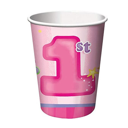 Load image into Gallery viewer, Fun at One Girl Cups for 1st birthday party!
