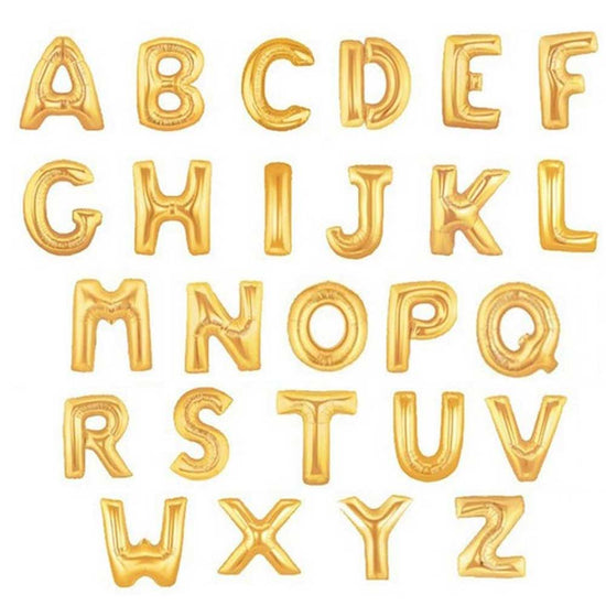 Jumbo Alphabet Balloons for you to form your own message to decorate your surprise party