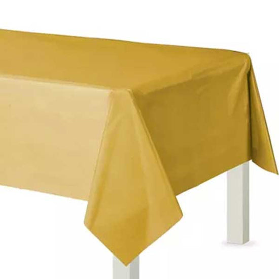 Gold table cover for the decoration of the cake or dessert table