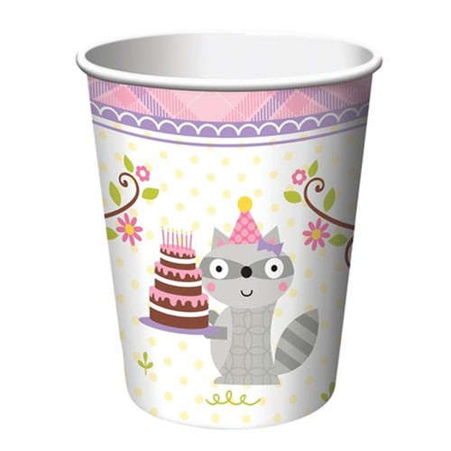 Have great fun with party party Cups - cute woodland animals