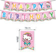Sweet Hello Kitty Kawaii Happy Birthday Banner.