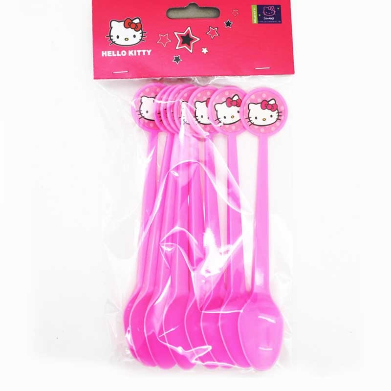Have some really fun party celebration with Hello Kitty. Fun cutlery for your party guests. Completes the table setup for the party!