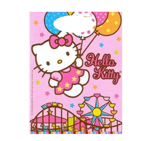Lovely and sweet Hello Kitty treat bags for you to pack the goody bags for the party guests.