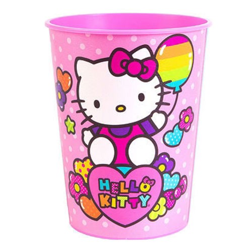 Load image into Gallery viewer, Elisa loves this Hello Kitty plastic cup she got from Maisy&amp;#39;s birthday party. It&amp;#39;s so nice and durable!
