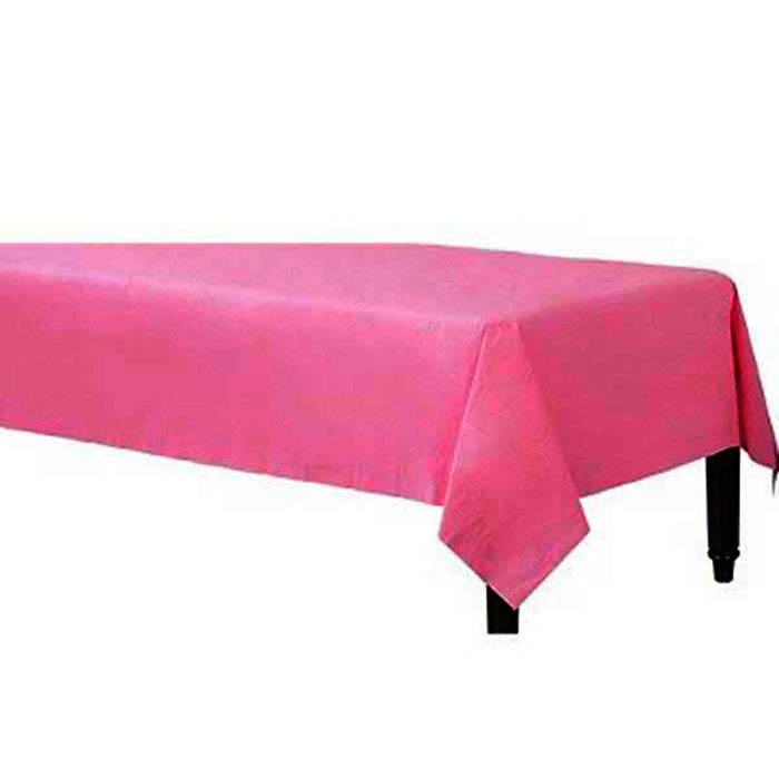 Hot Pink Plastic Table Cover (274cm) Kidz Party Store