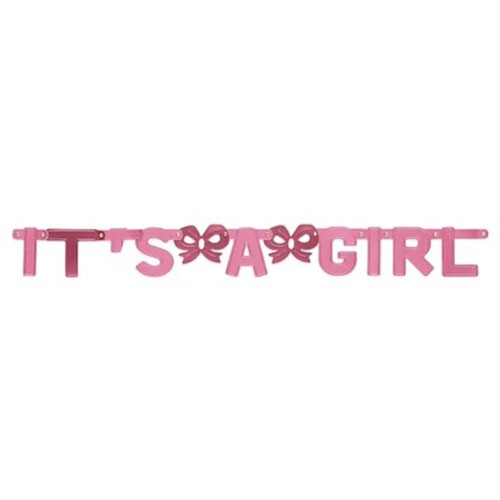 It's A Girl Small Jointed Banner