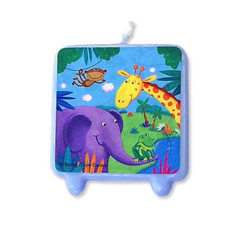 Jungle Buddies Birthday Cake Candle