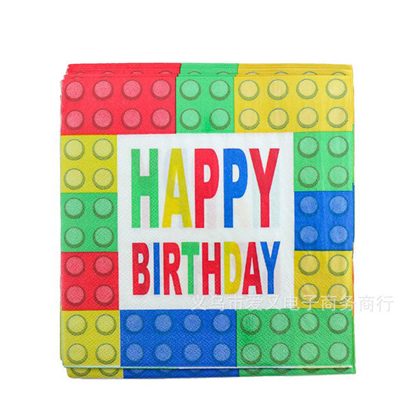 Singapore No 1 wholesale party store selling Lego Bricks party stuffs to complete the Birthday Party! Use these to match your Lego City or Ninjago themed Birthday Party!