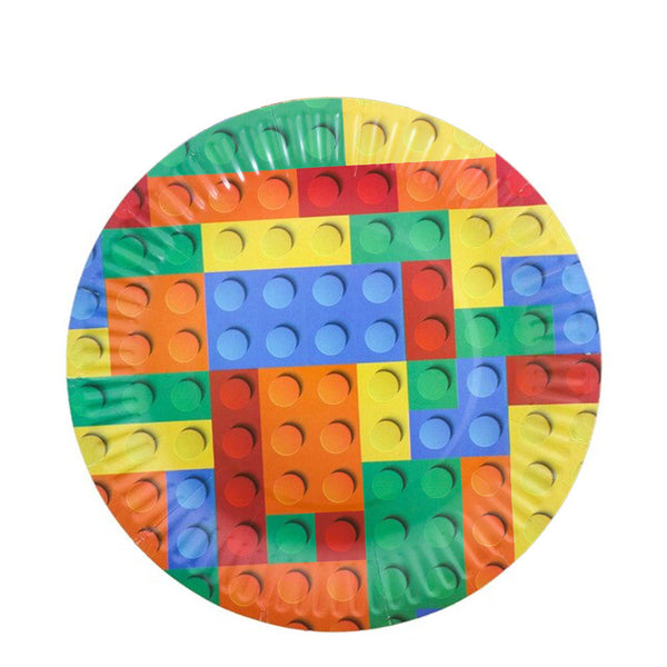 Lego Building Bricks Paper Plate Balloon Party Supplies Singapore Kidz Party Store