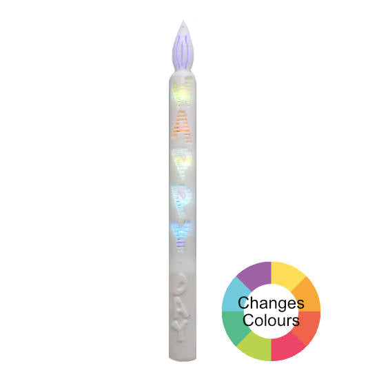 Light up led candle stick for a marvellous and impressive candle blowing and cake cutting session for your birthday!