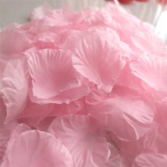 Light Pink Artificial Rose Petals Stack