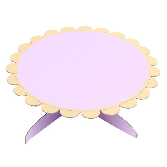 Lilac coloured cake stand for you to display your birthday cake or party snacks in style.