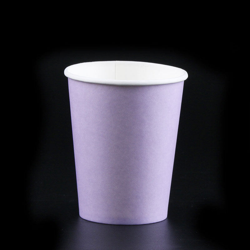 It all starts with color! Our Soft Pastel Lilac coloured 9oz hot/cold cups make party set up and clean up a snap. Great for serving party drinks.