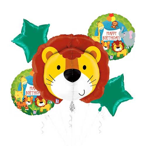 Load image into Gallery viewer, Lion 3D Balloon Bouquet
