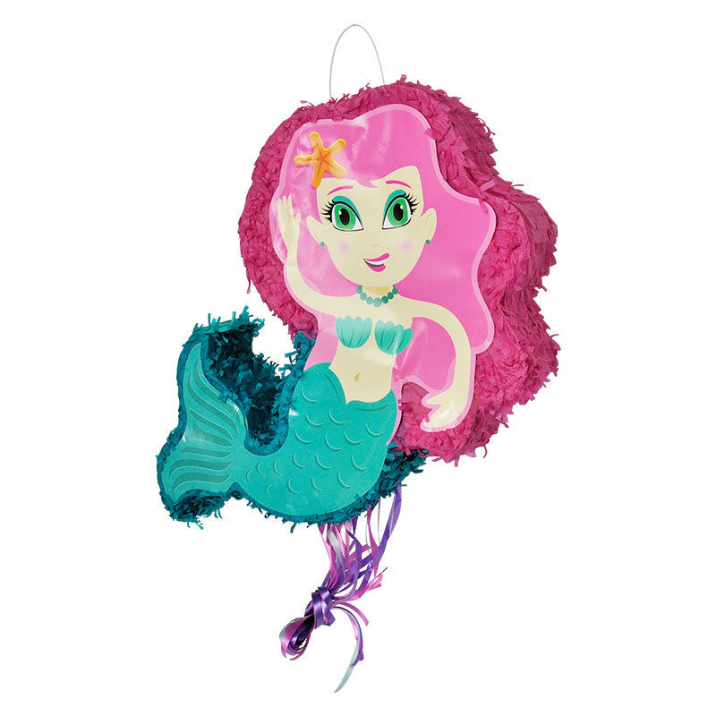 Little Mermaid shaped pinata is a great inclusion to your party decor and party activity. A game both kids and adult like!