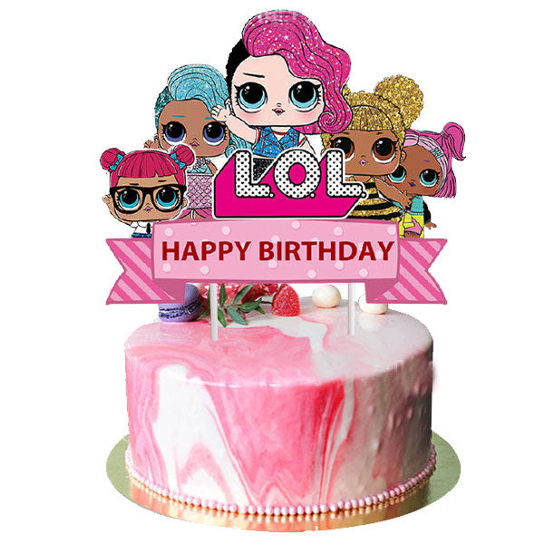 24PCS LOL Happy Birthday Cake Topper, Pink Cake Vietnam | Ubuy