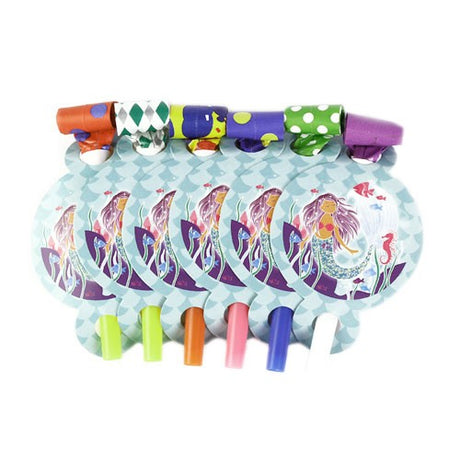 Plan a Aqua Blue Little Mermaid party make your child's birthday a special and unforgettable one.  Have a delightful underwater birthday party! Colourful Blowouts serve as great party favors to your little guests