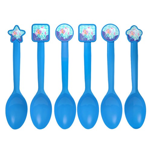 Load image into Gallery viewer, Get ready for Cute Little Mermaid Party. Fun cutlery for your party guests. Completes the table setup for the party!
