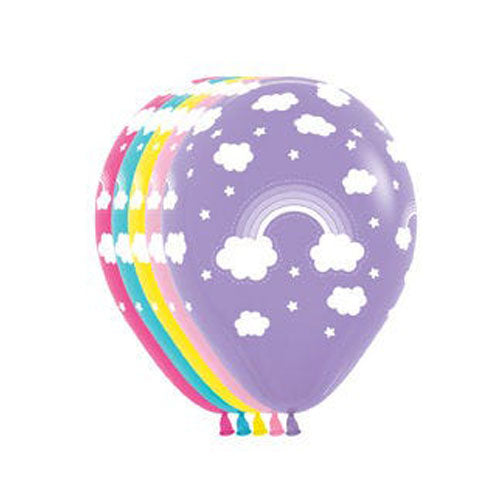 Magical rainbow latex balloon
