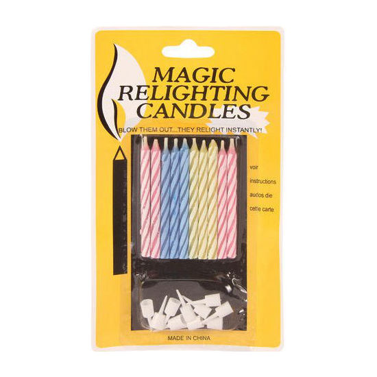 Magic Relight Spiral Birthday Candle