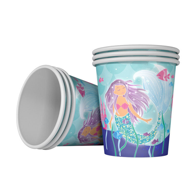 Load image into Gallery viewer, MAgical Mermaid party cups.
