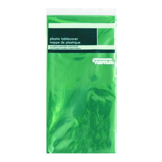 Green Shiny foil table cover for party decoration.