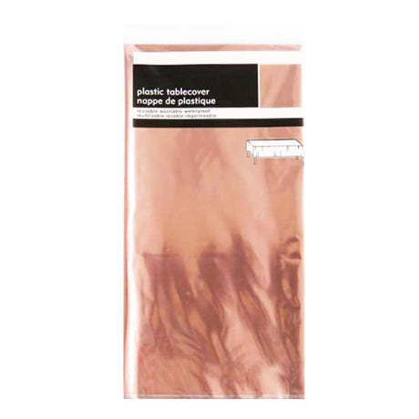 Posd and classy Rose Gold Metallic Foil Table Cover for bachelorette party.