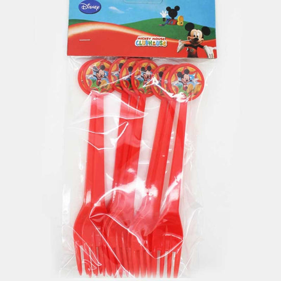 Load image into Gallery viewer, Mickey party forks for serving your birthday cake in the most amazing way. Now at wholesale price at Kidz Party Store. 
