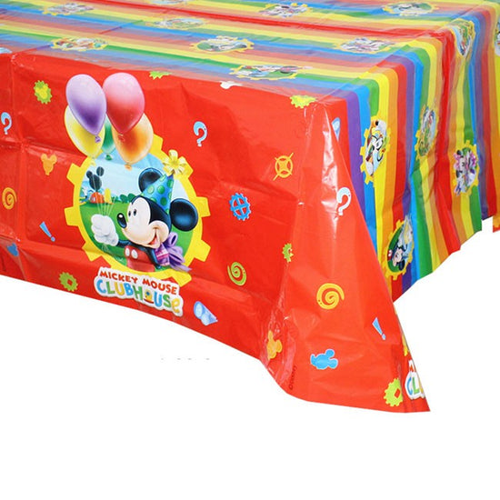 Singapore No 1 wholesale party store selling this colourful Mickey Party Table Cover for birthday party decoration. Dress up your cake table so that your cake cutting photo shoot will be really nice and impressive for facebook and instagram!