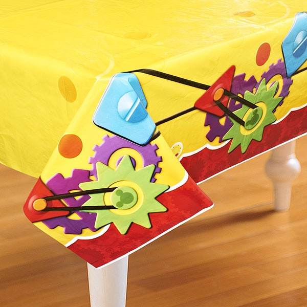 Load image into Gallery viewer, Singapore No 1 wholesale party store selling this colourful Mickey Party table cover at affordable prices. Great for party decoration and dessert table.

