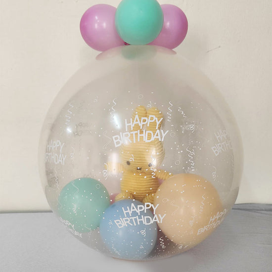 Lovely gift with the wrapping latex balloon with Miffy Bunny in there.
