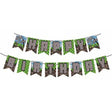 Minecraft Happy Birthday Banner for the Gamer's Birthday backdrop decoration. From Party Supplies Singapore.