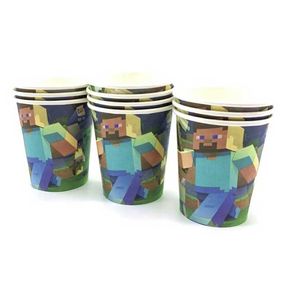 Minecraft Party Cups Supplies Singapore.