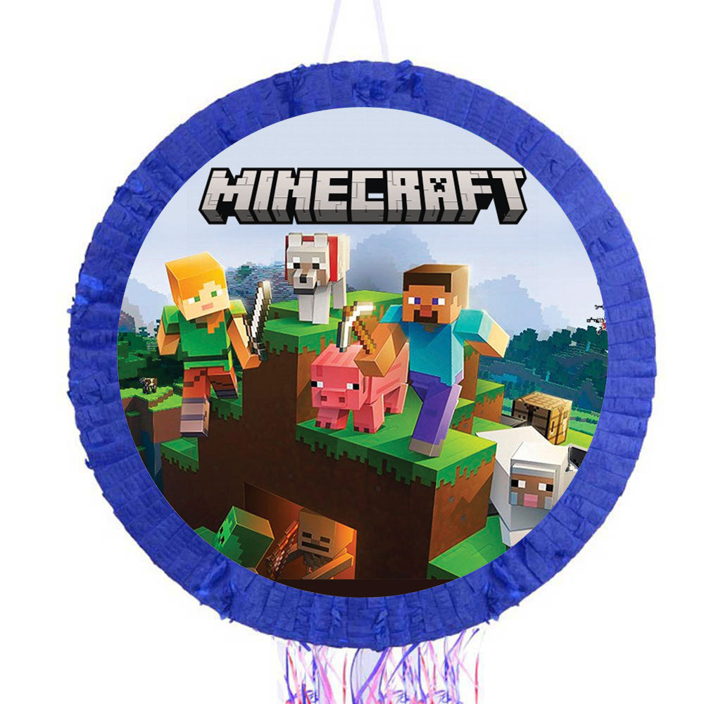 Minecraft pinata for party game and decoration.