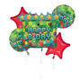 Minecraft Pixel Happy Birthday Balloon for the gammer birthday party.