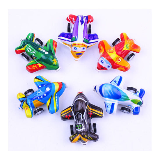 Mini Planes for little kids as party favors. pull the wheels back and see the little vehicle drive along